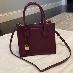 Michael Kors Mercer small leather messenger bag